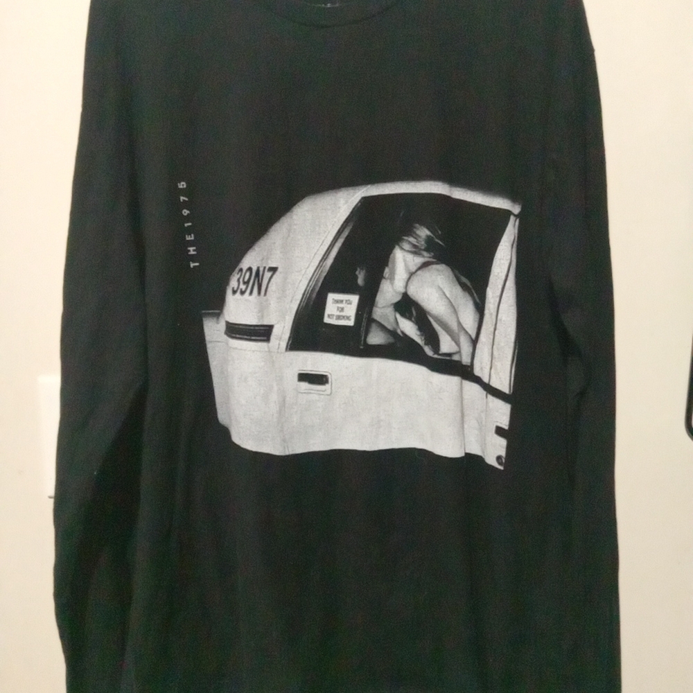The 1975 Black Graphic Long Sleeve Shirt men size Xl